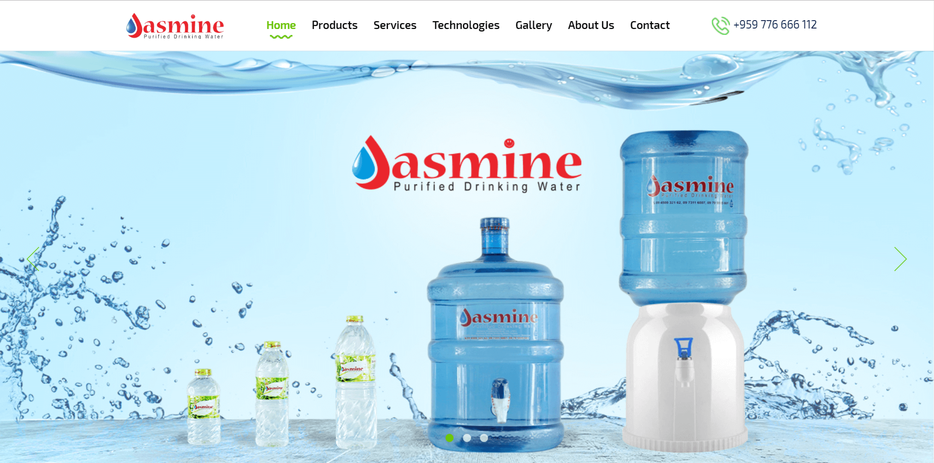 Jasmine Purified Drinking Water - CMS Website